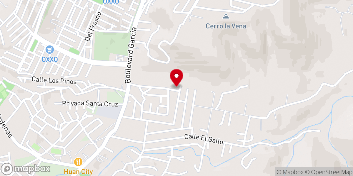 Map showing location of Iglesia Bautista Palabra Fiel