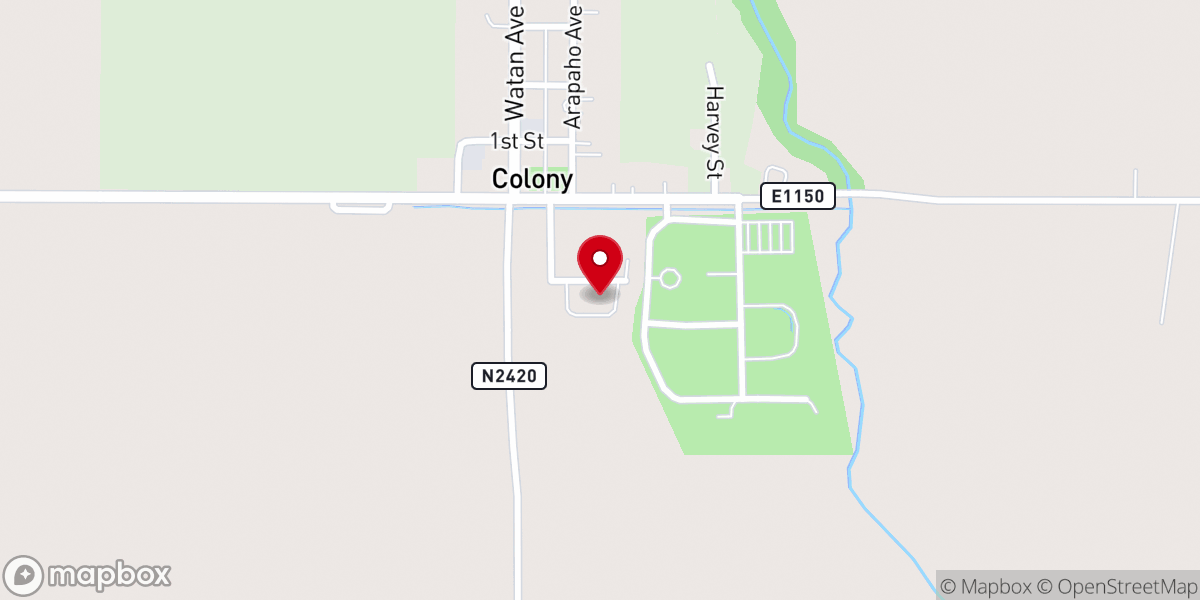 Map showing location of Columbian Memorial Presbyterian Church