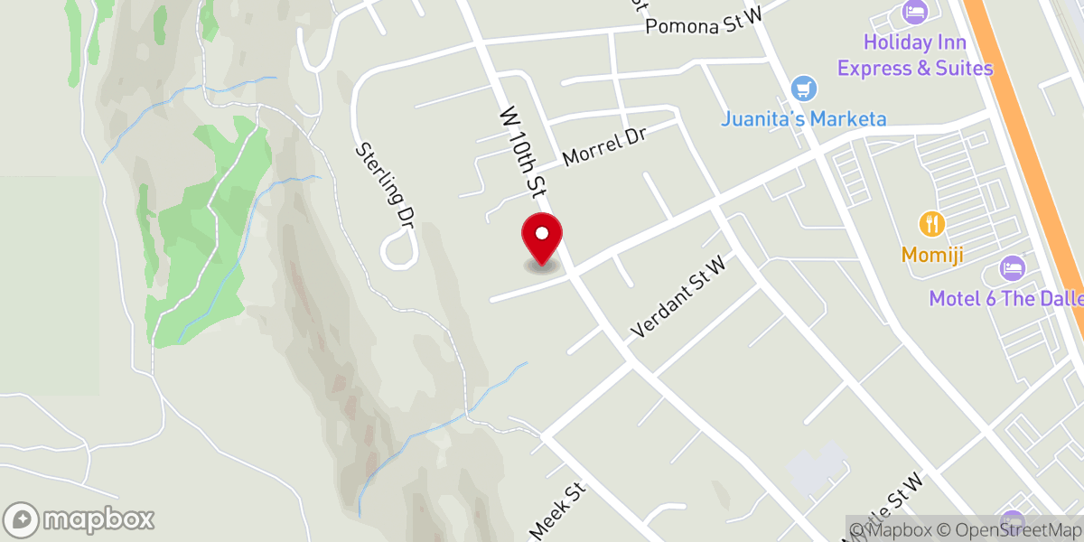 Map showing location of Faith Lutheran Church