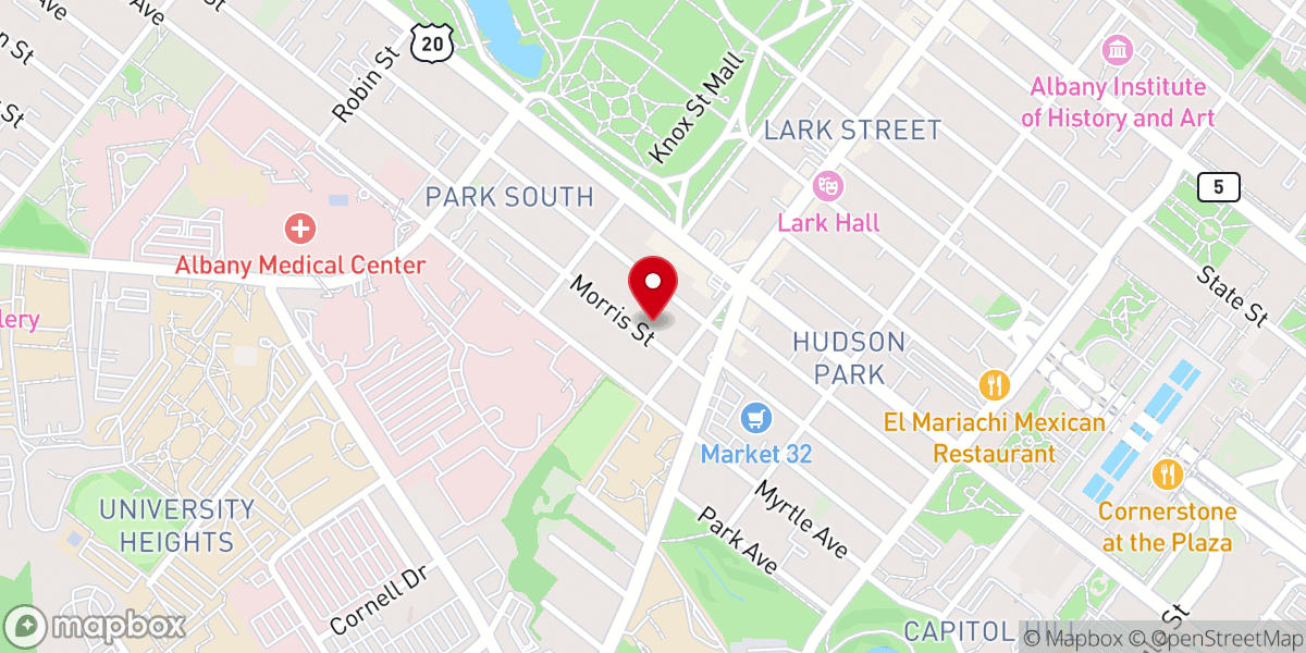 Map showing location of Redeemed Christian Church of God Solution Center Inc