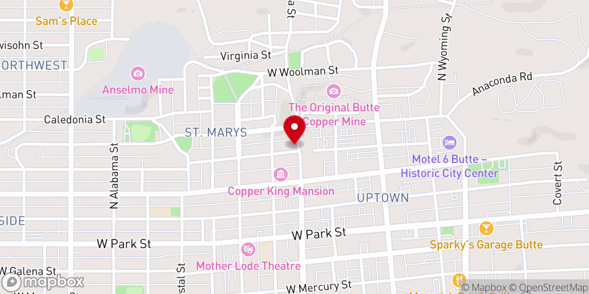 Map showing location of Mountain View Untd Methodist Church