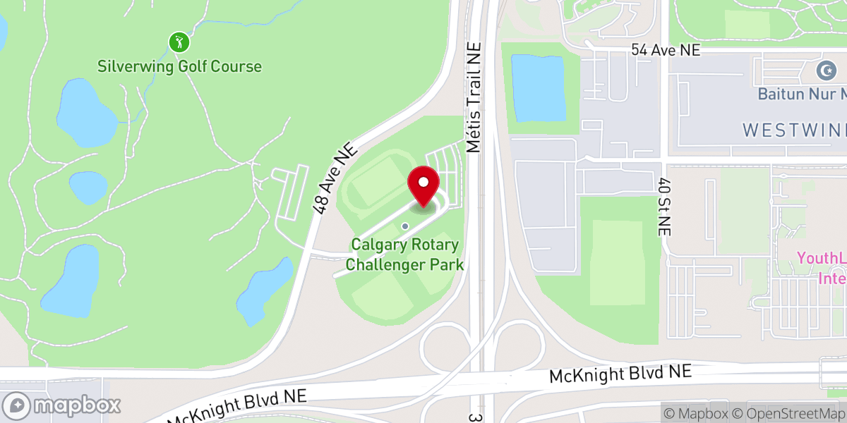 Map showing location of Hope Church YYC