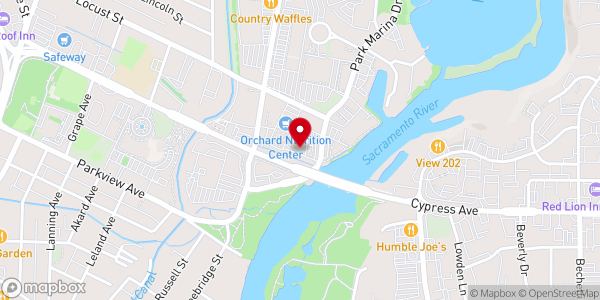 Map showing location of The Potter's House Church