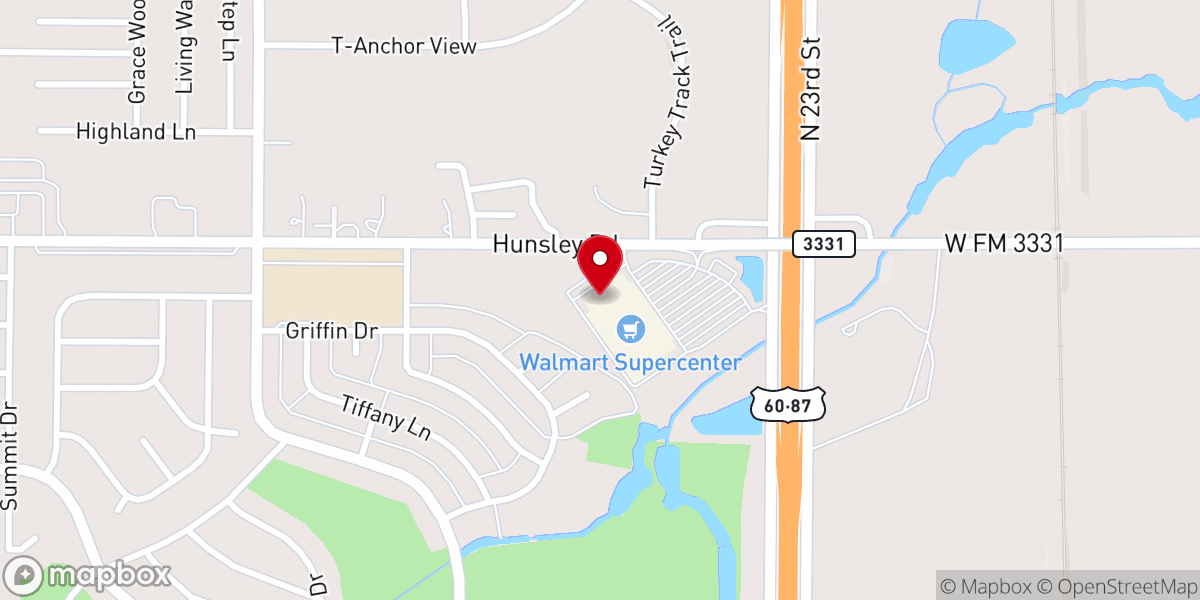 Map showing location of Walmart Supercenter