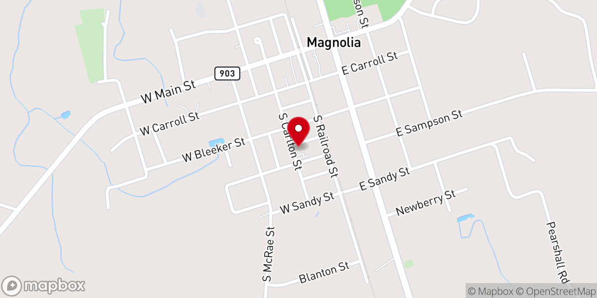 Map showing location of United Fellowship PFWB Church