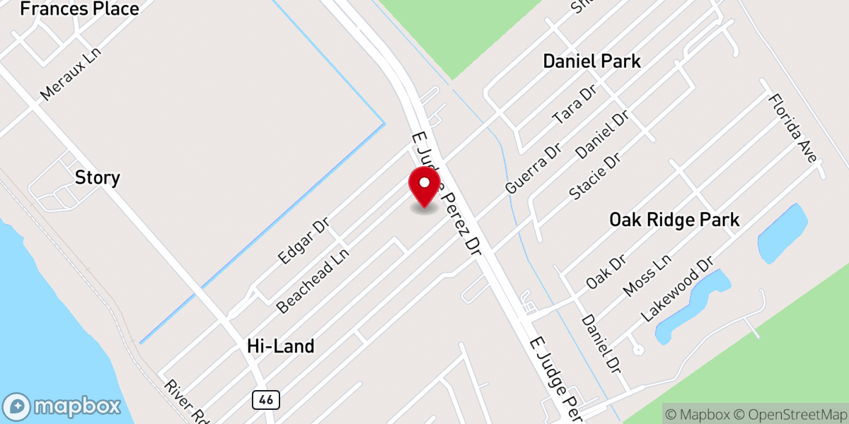 Map showing location of Corinne Missionary Baptist Church