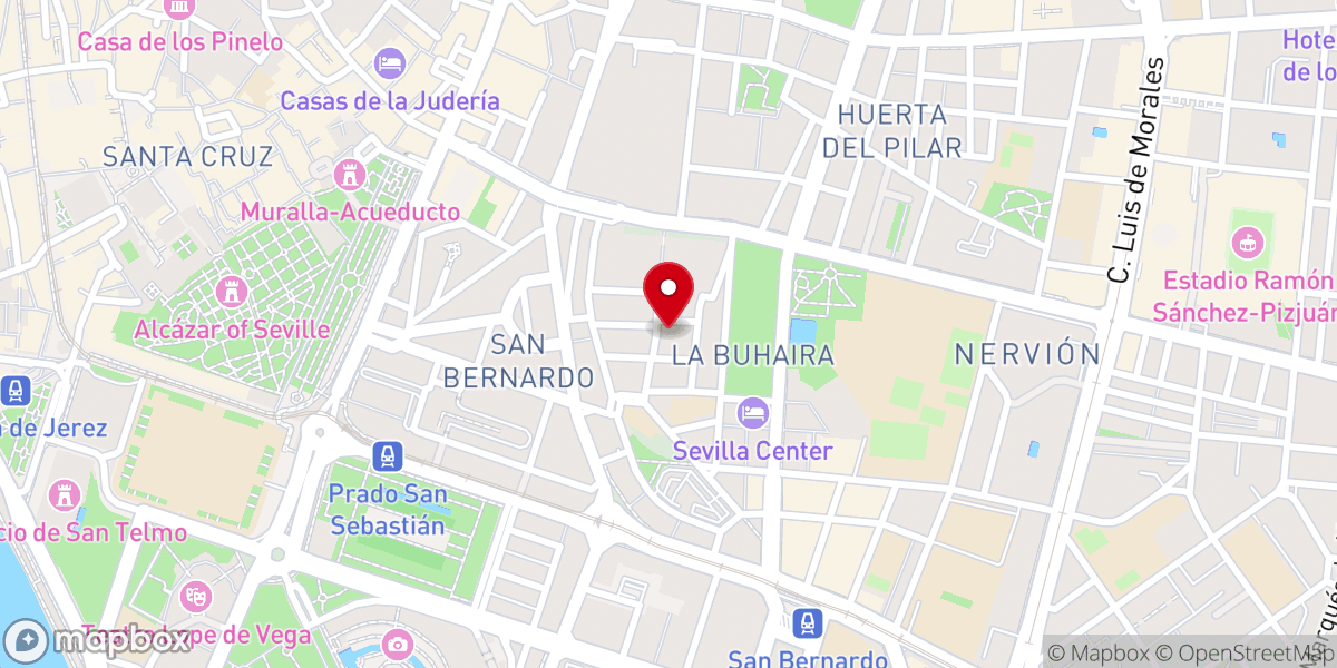Map showing location of Parroquia de San Bernardo