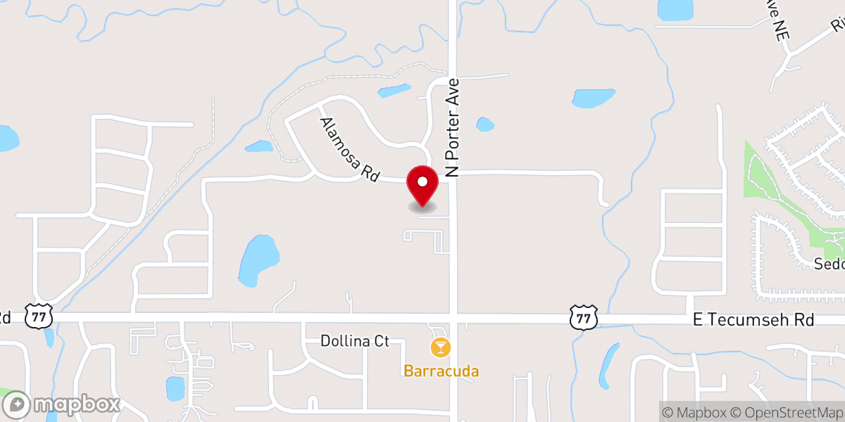 Map showing location of Northgate Baptist Church