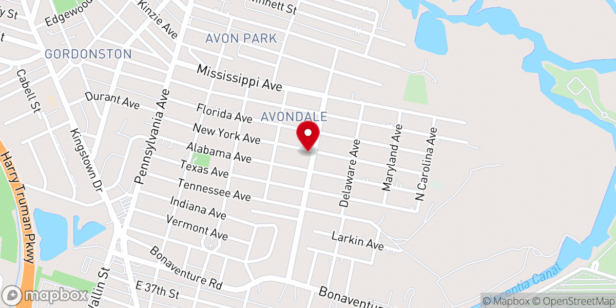 Map showing location of Soaring Eagles Prophetic Ministry Inc