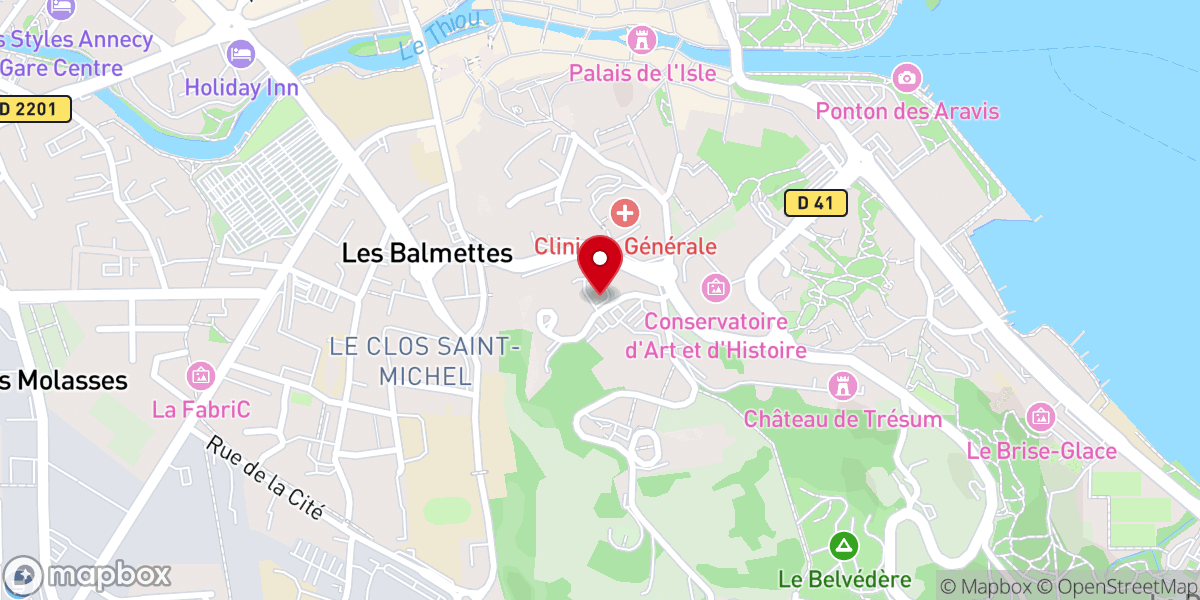 Map showing location of Missionnaires de Saint François de Sales