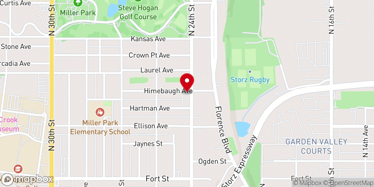 Map showing location of Sonrise Christian Fellowship Church