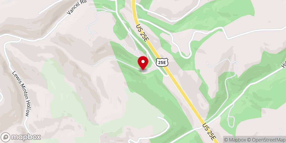 Map showing location of Blairs Creek Missionary Baptist Church