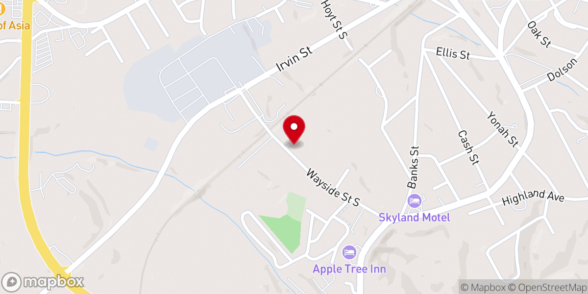 Map showing location of Mustard Seed Counseling Service Inc