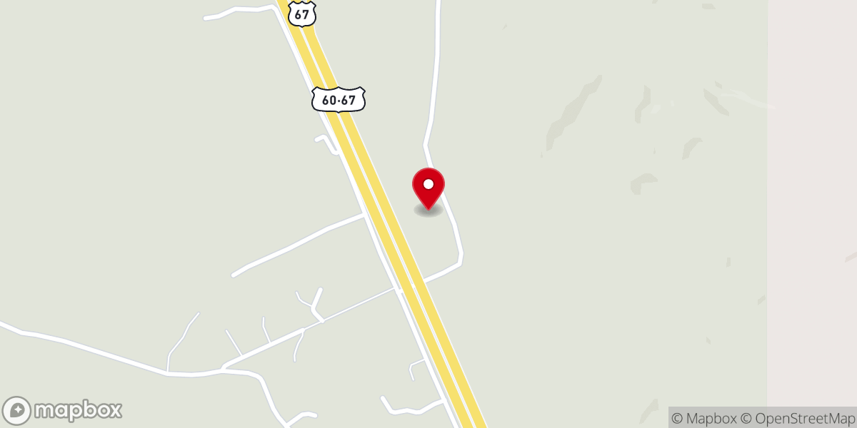 Map showing location of The Bluff Church