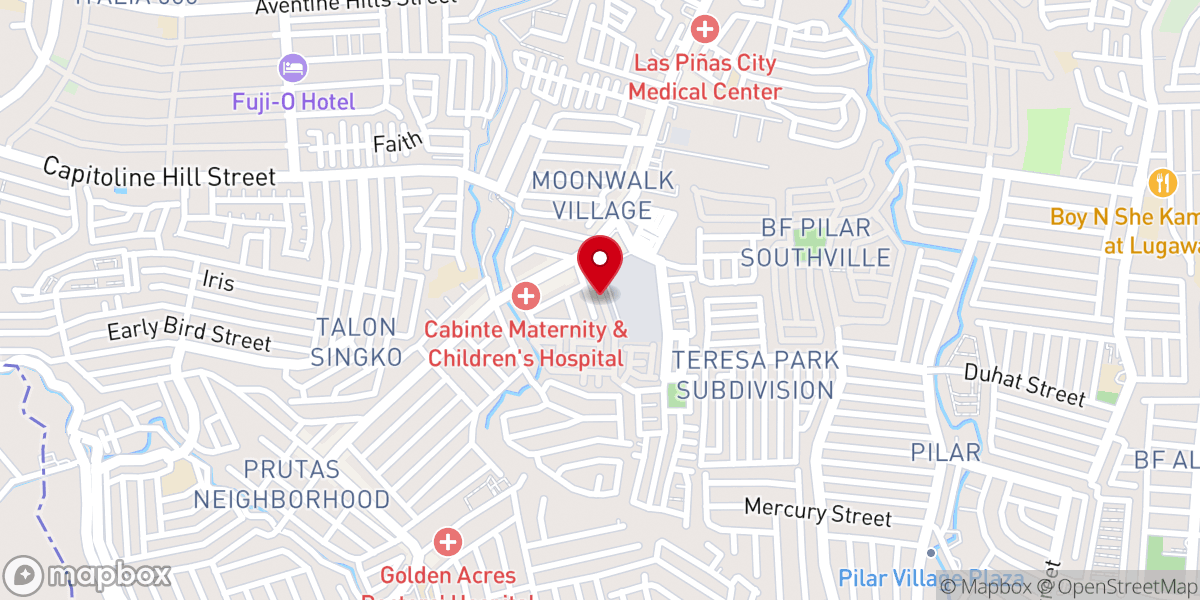 Map showing location of Philippine Holy Joy Church