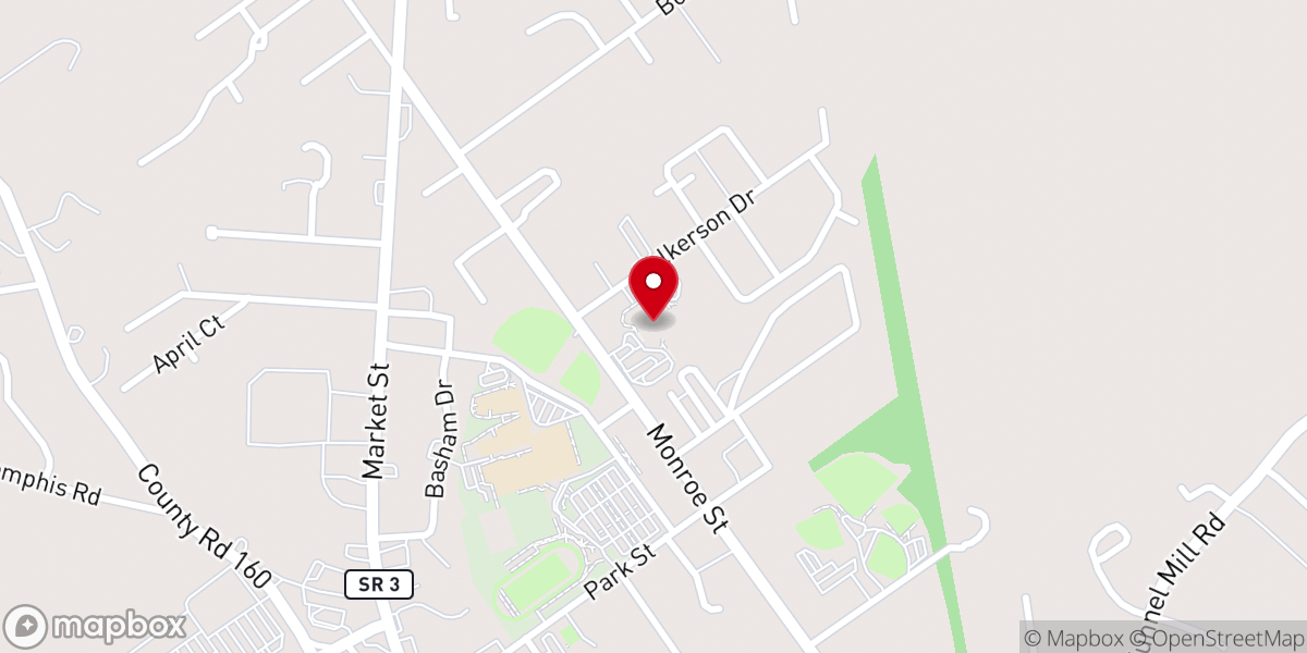 Map showing location of Refuge church