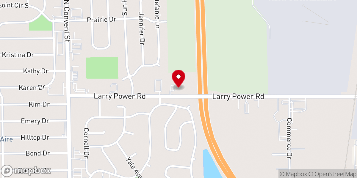 Map showing location of Bourbonnais Church of Christ