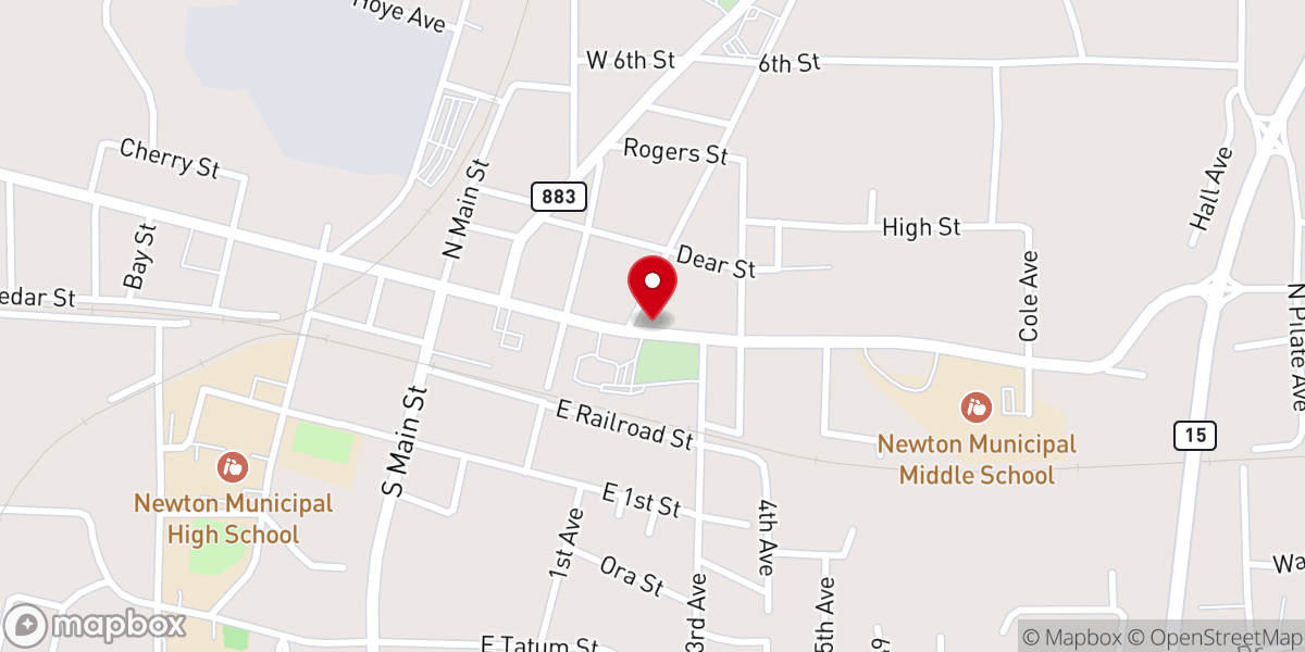 Map showing location of McElroy-Hoye House