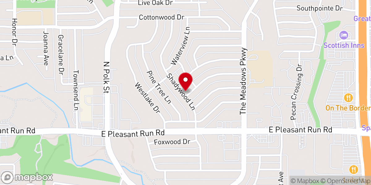 Map showing location of Shekinah Tabernacle Baptist Church