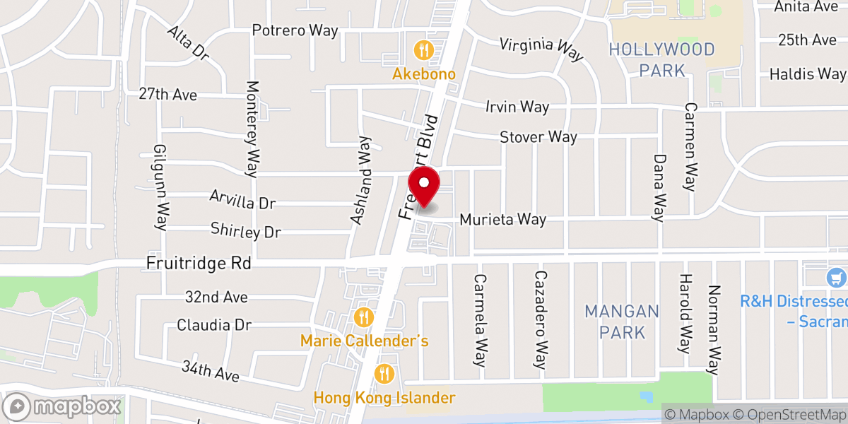 Map showing location of Centennial United Methodist Church