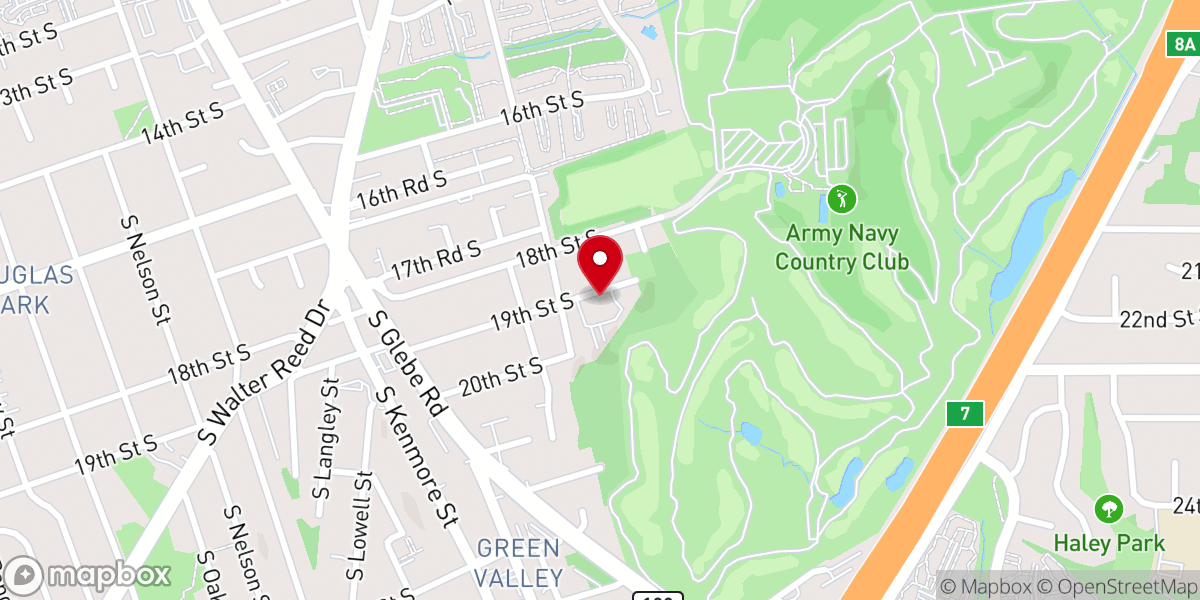 Map showing location of Our Lady Queen Of Peace Church - Food Distribution Center