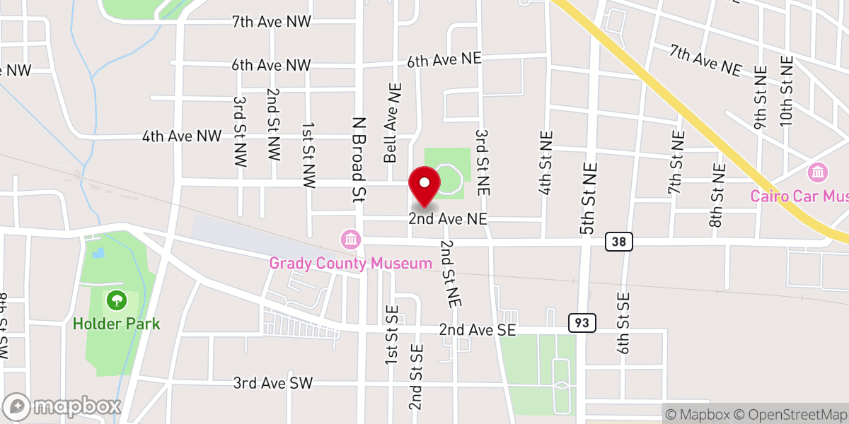 Map showing location of Grits
