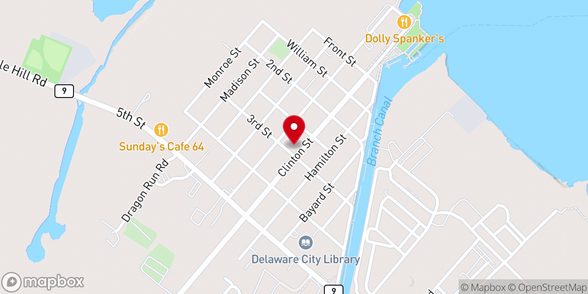 Map showing location of Christ Episcopal Church