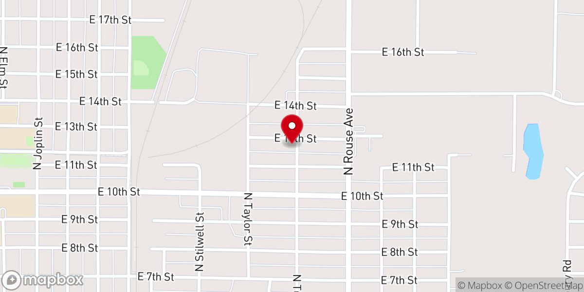 Map showing location of Pitt Chapel Church of God