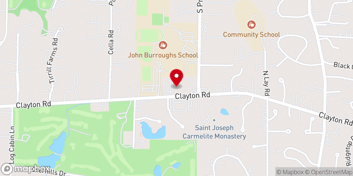 Map showing location of Village Lutheran Church