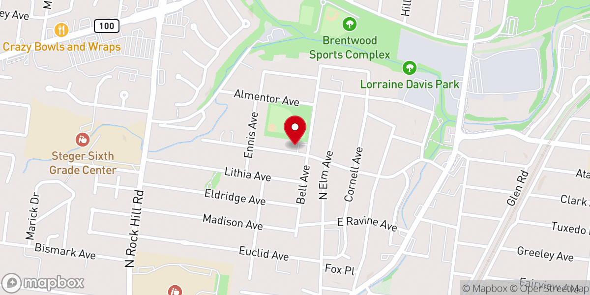 Map showing location of Gospel Temple Church of God in Christ