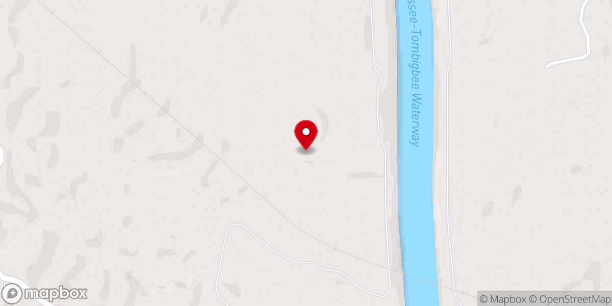 Map showing location of Burgess Creek Church