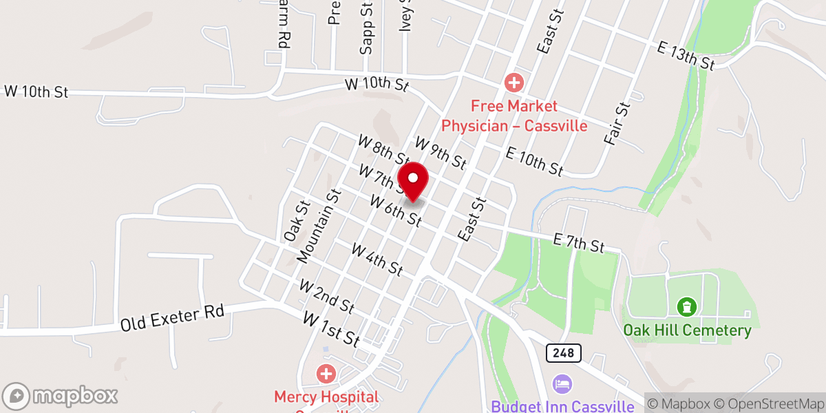 Map showing location of Northpoint Fellowship