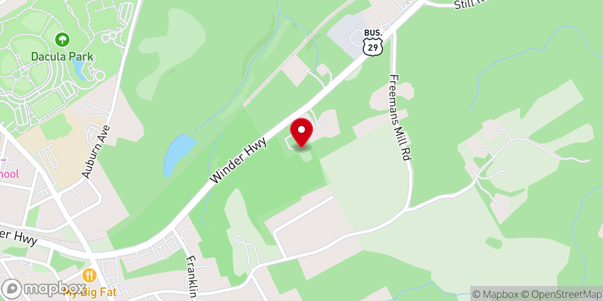 Map showing location of Saint Mary's Fellowship Hall/ Sala Sociala Sfanta Maria