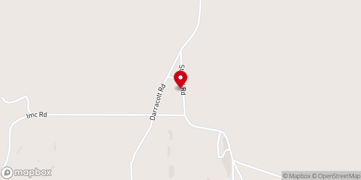 Map showing location of James Creek Baptist Church