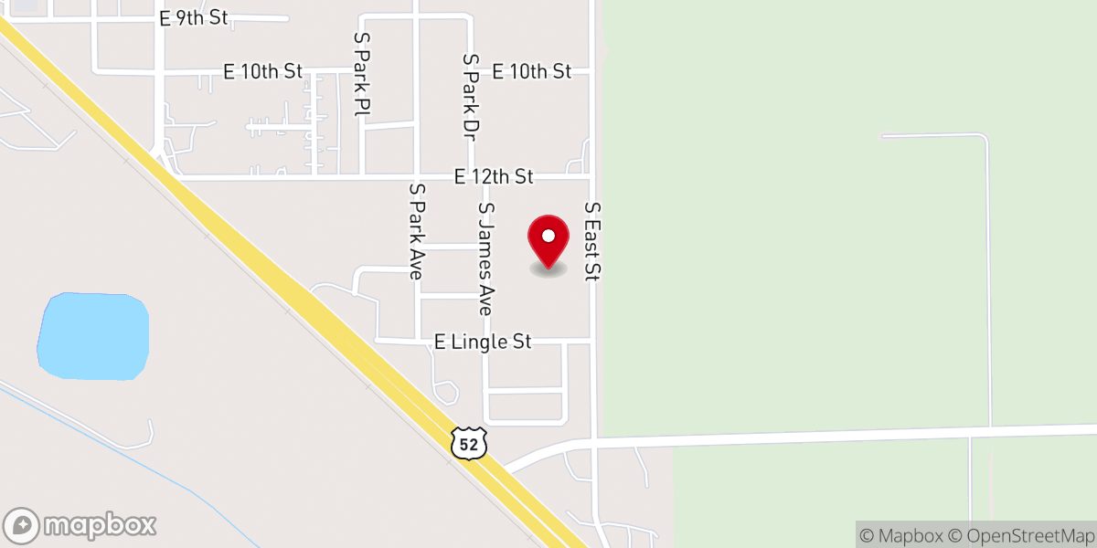 Map showing location of Journey Christian Church