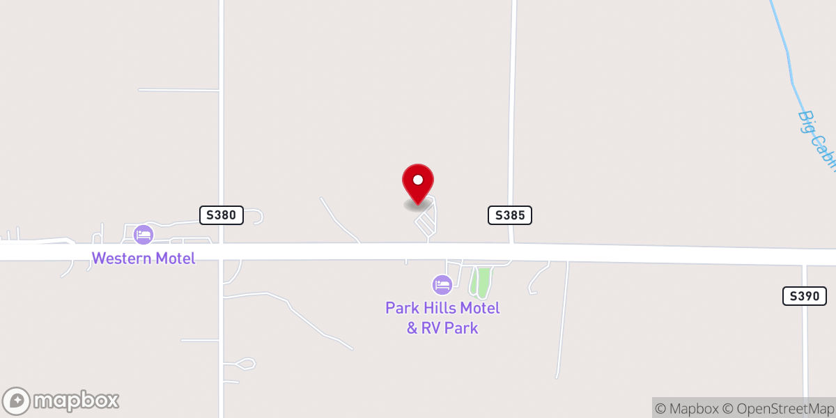Map showing location of Vinita Church of Christ