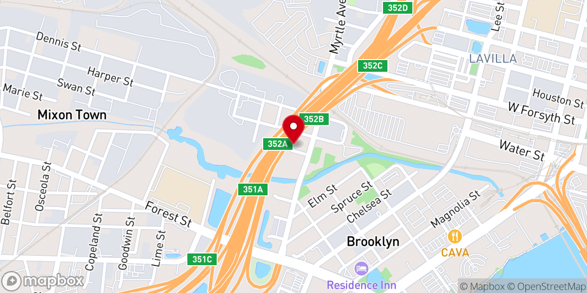 Map showing location of Historic Allen Chapel AME Church