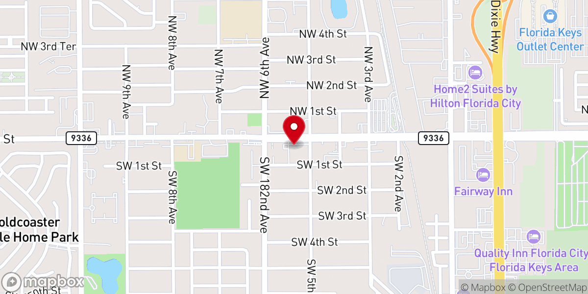 Map showing location of Iglesia Bautista Mi Ebenezer