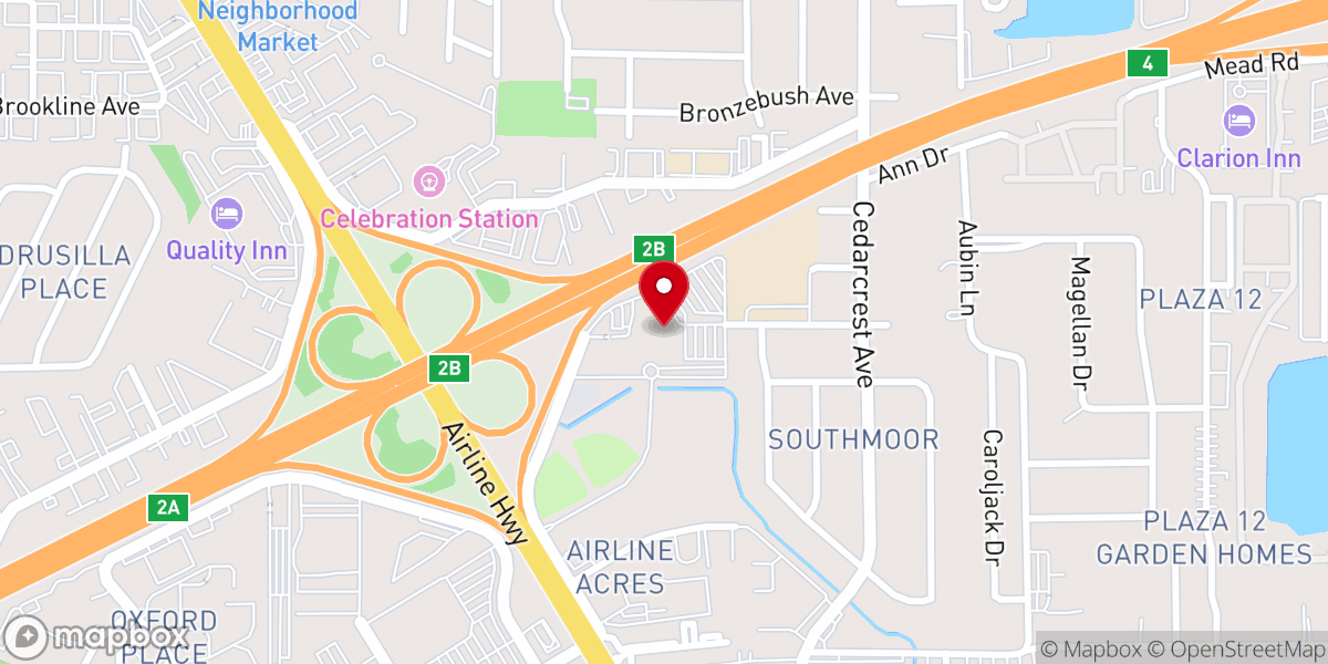 Map showing location of Istrouma United Methodist Church