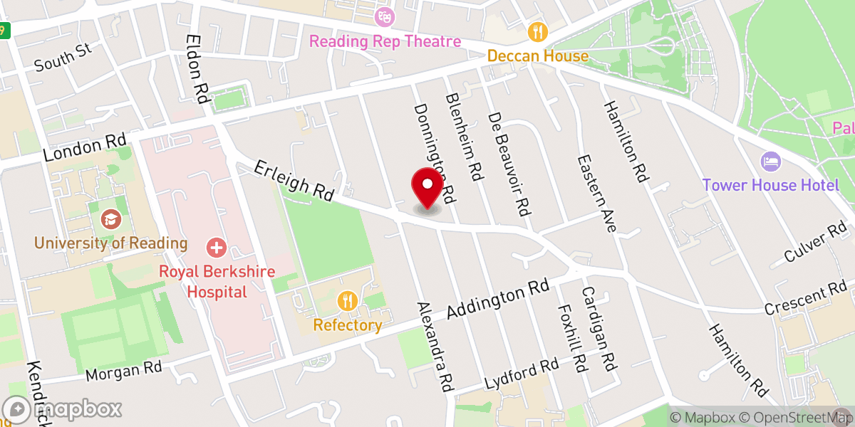 Map showing location of St Lukes Parish Hall