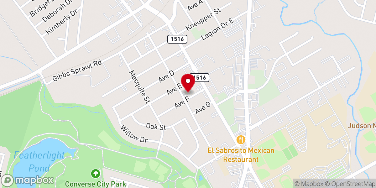 Map showing location of Fountain of Praise Church