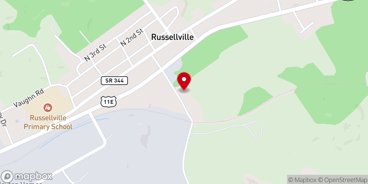 Map showing location of Heaven's View Missionary Baptist Church