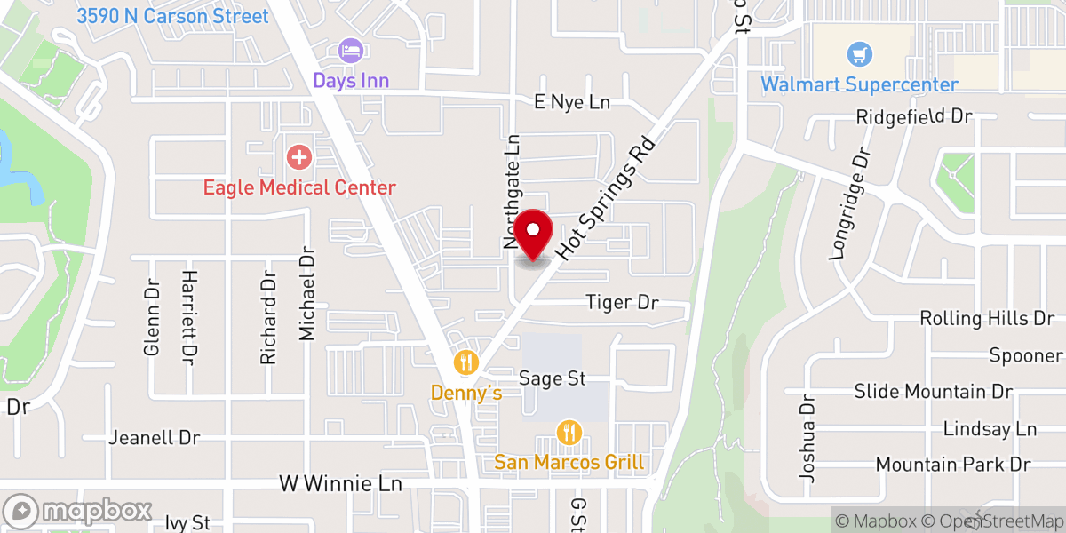 Map showing location of Victory Christian Center