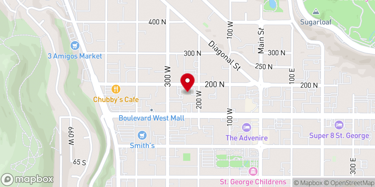 Map showing location of St George Catholic Church