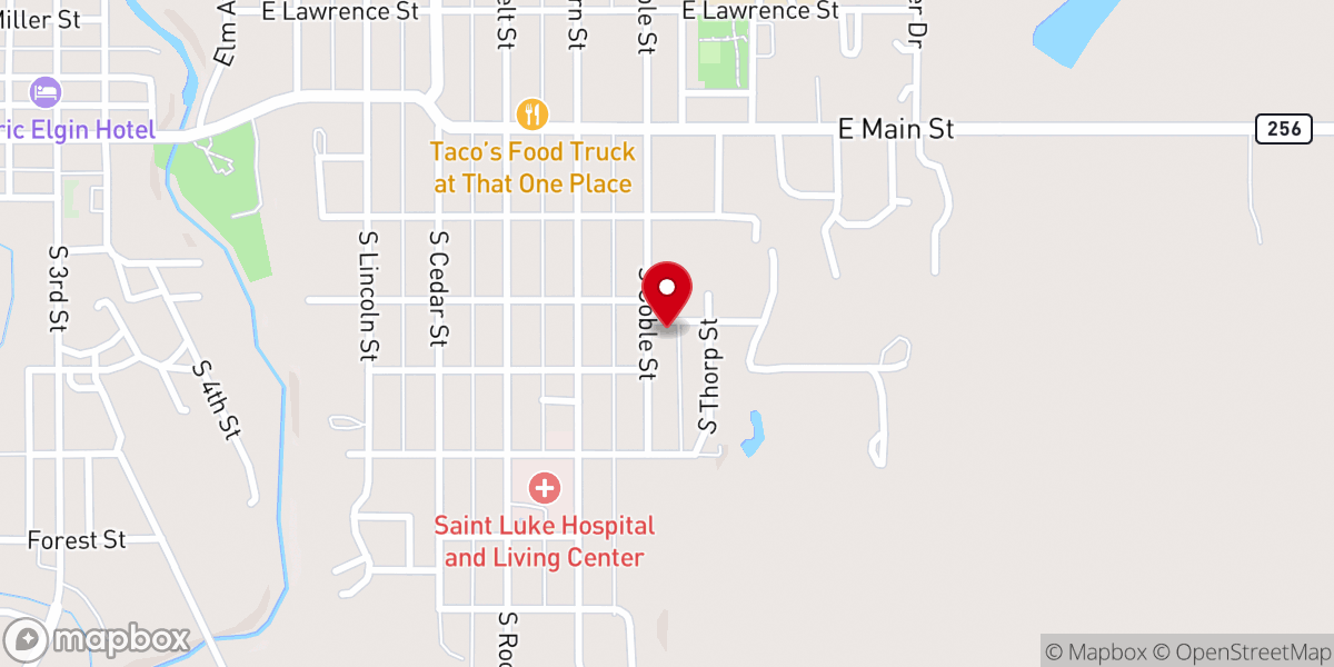 Map showing location of Good News Christian Fellowship