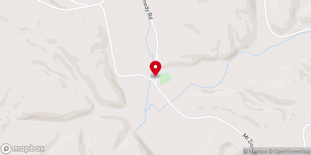 Map showing location of Mount Zion Methodist Episcopal Church South