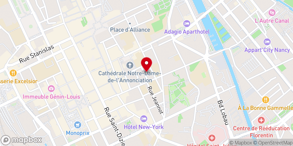Map showing location of Soeurs Dominicaines