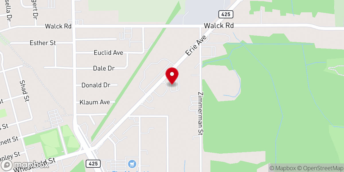 Map showing location of Knights of Columbus