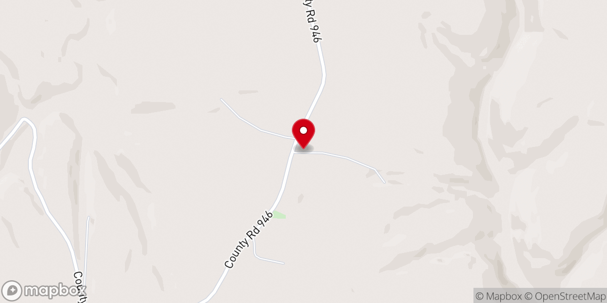 Map showing location of Pine Ridge Church of God