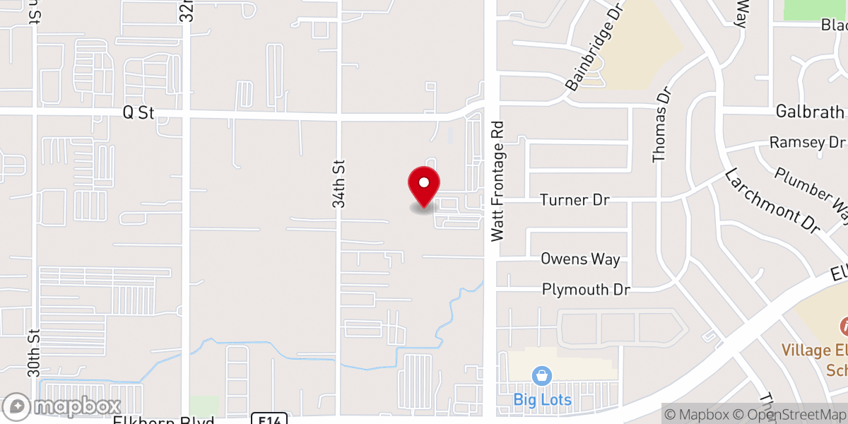Map showing location of Grace Family Church